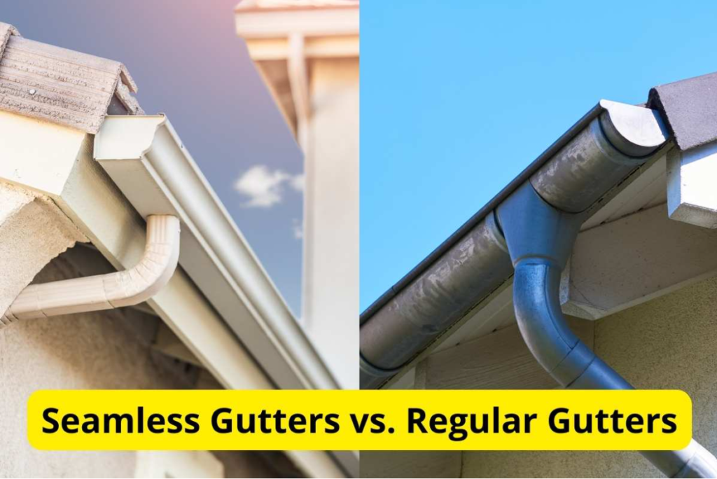 Seamless gutter versus regular gutter
